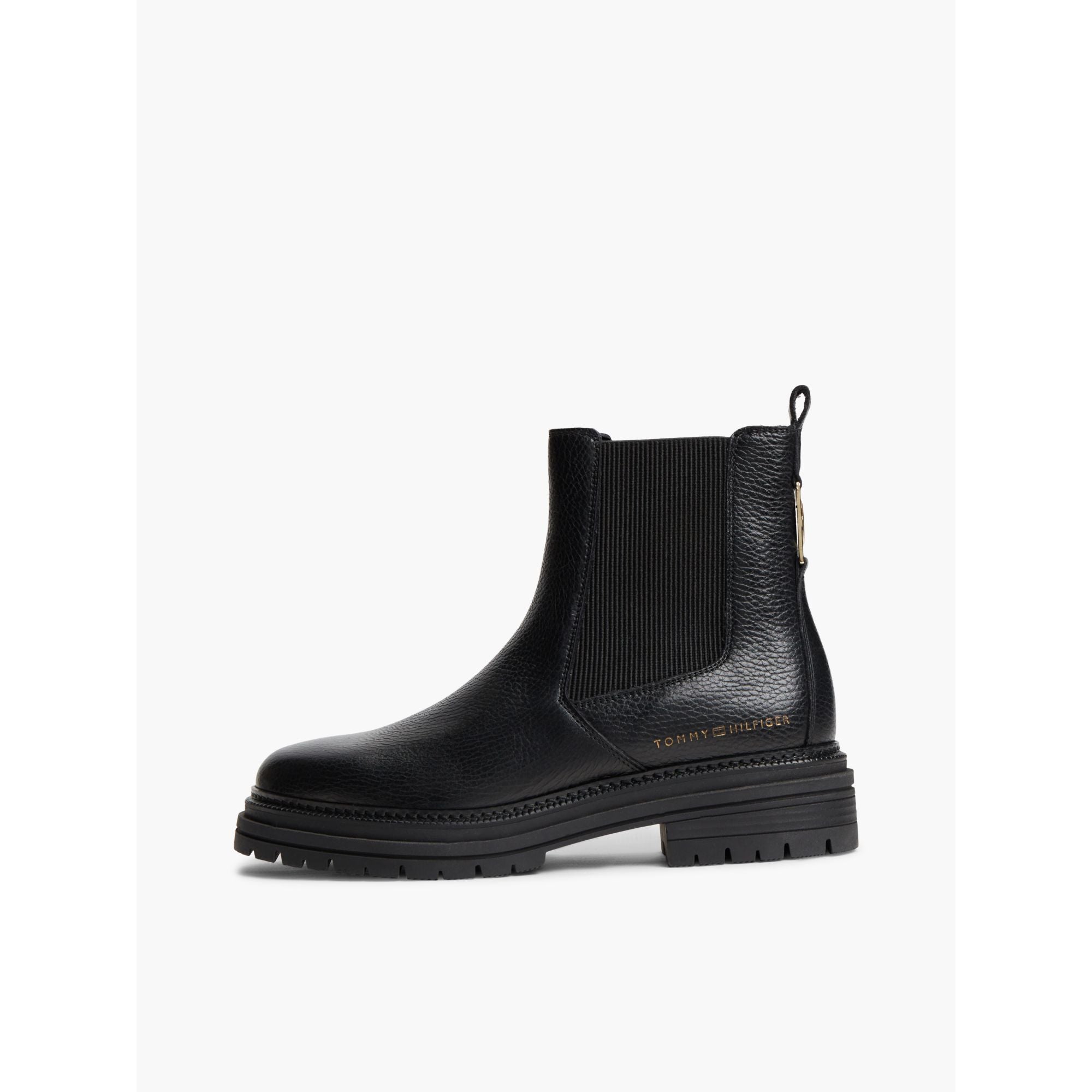 حذاء تومي هيلفيجر Emboss Grain Leather Chelsea