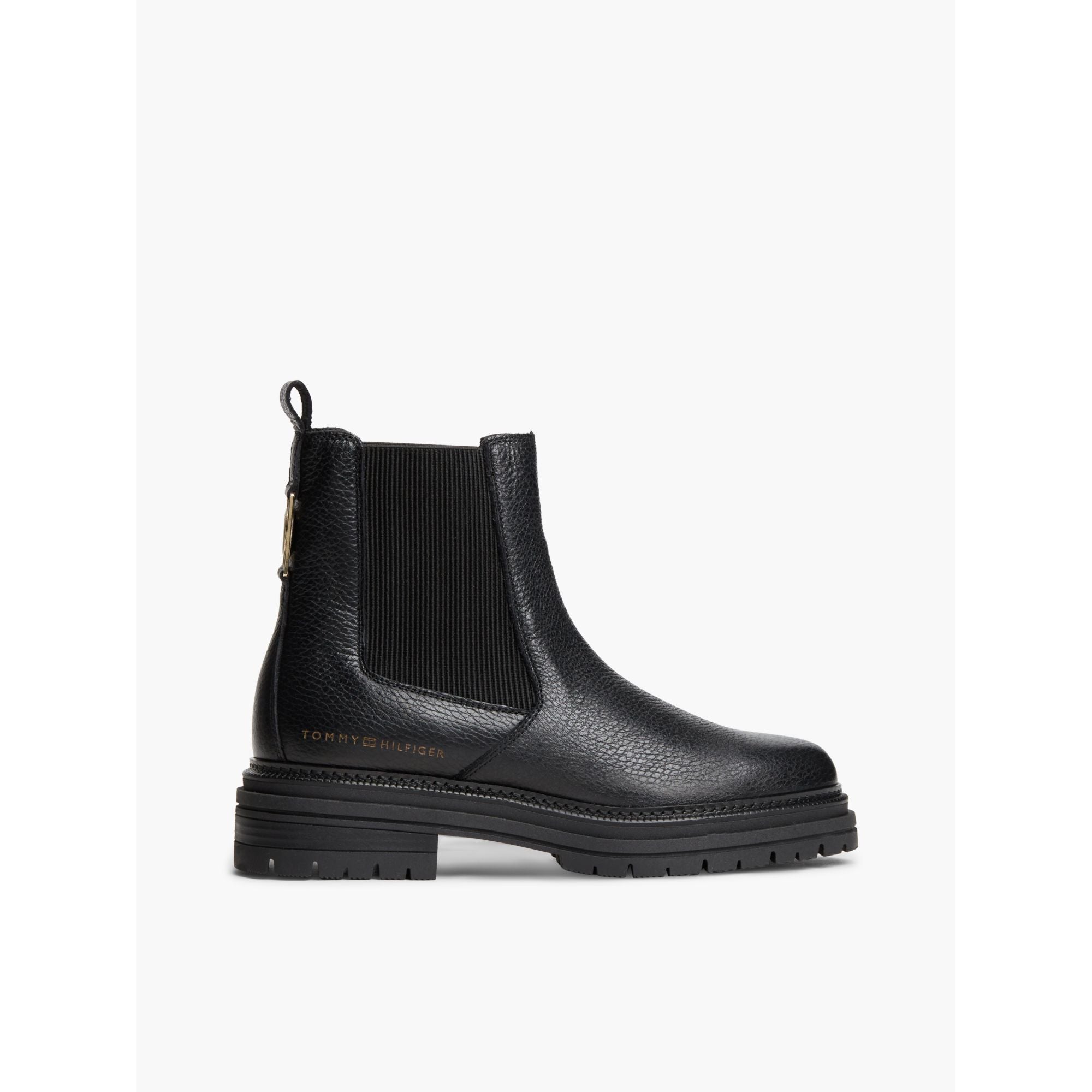 حذاء تومي هيلفيجر Emboss Grain Leather Chelsea