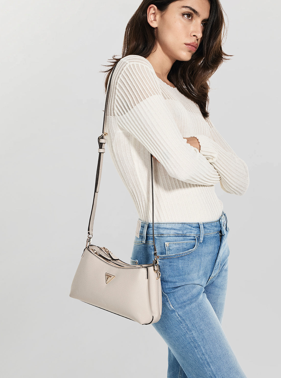 Guess Noelle 3 Compartment Shoulder Crossbody Bag