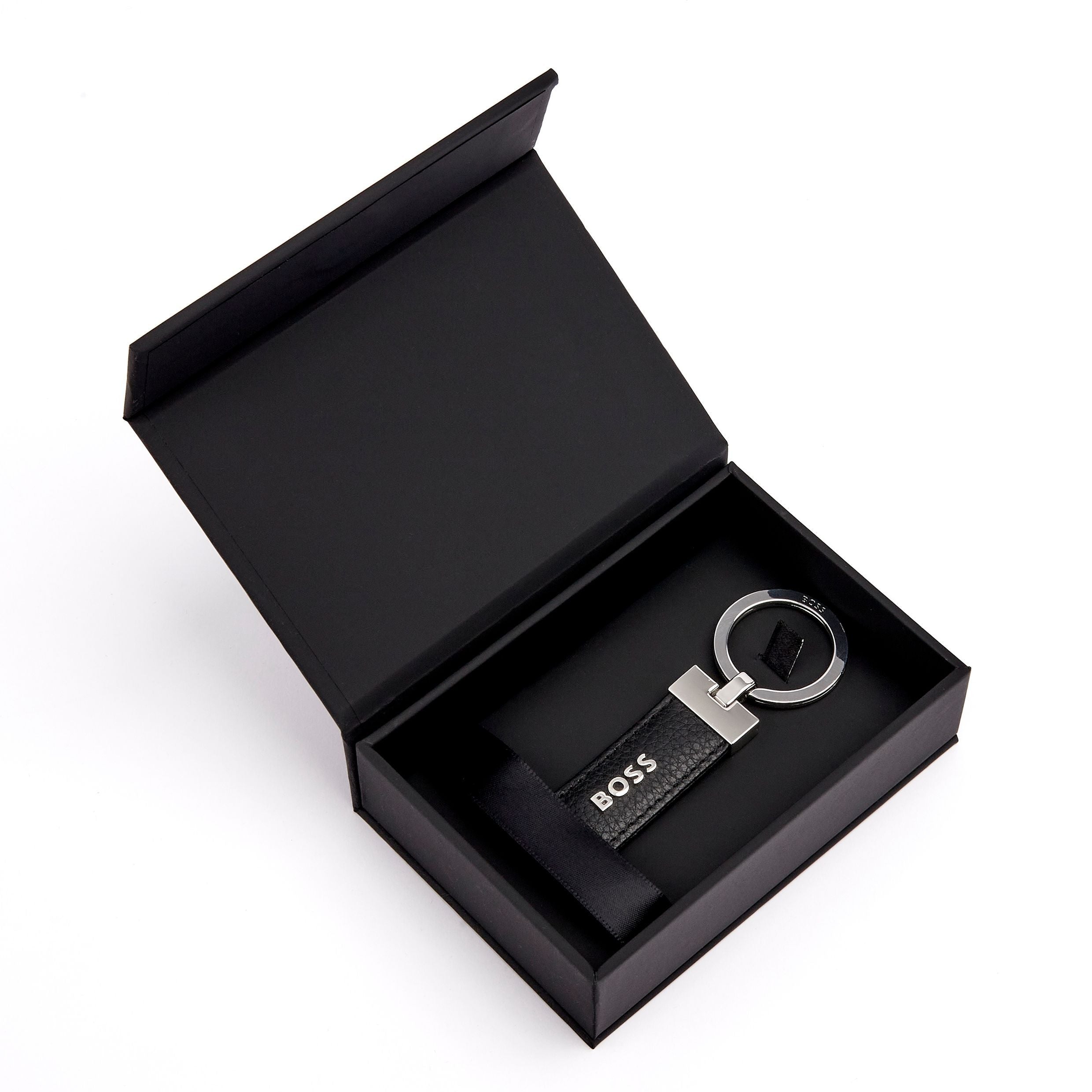 Hugo Boss Classic Grained Keychain