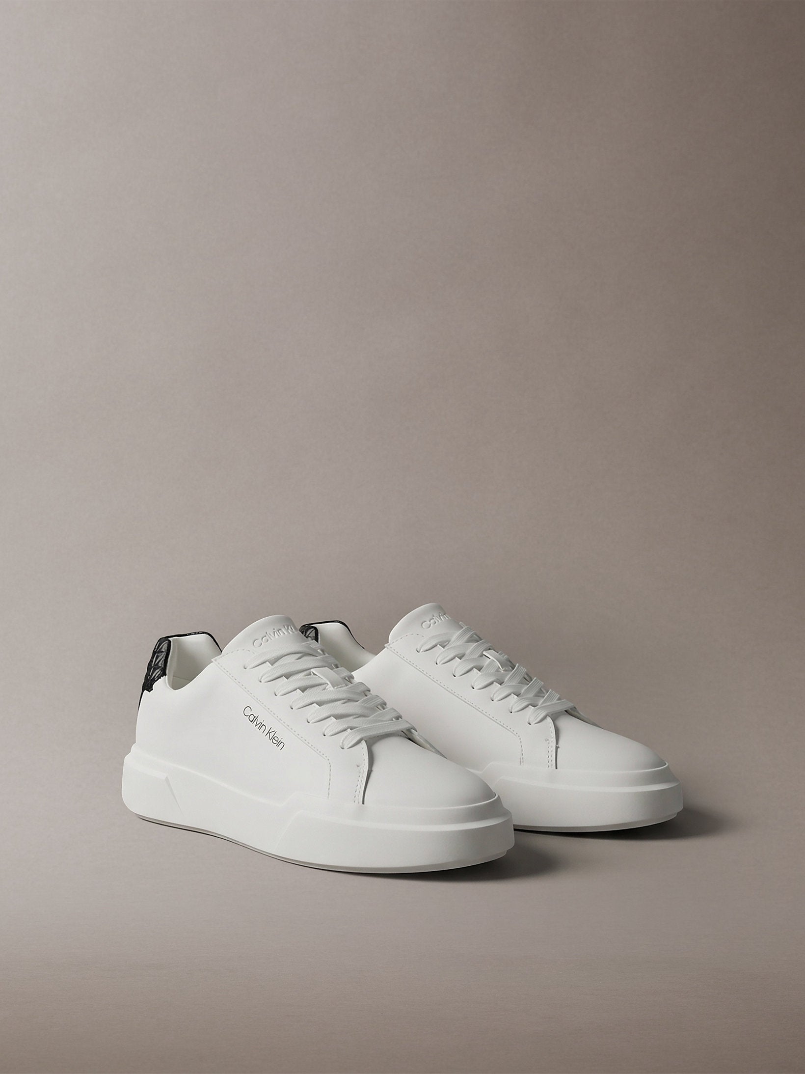 Calvin Klein Chunky Cups Laceup Lth Aop Bt Sneaker