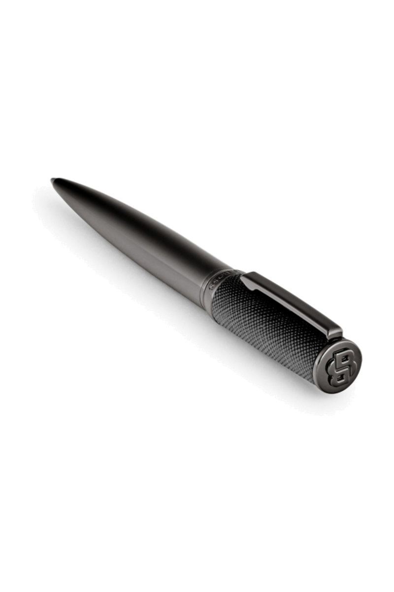 HUGO BOSS Ballpoint pen Double B Saffiano Black