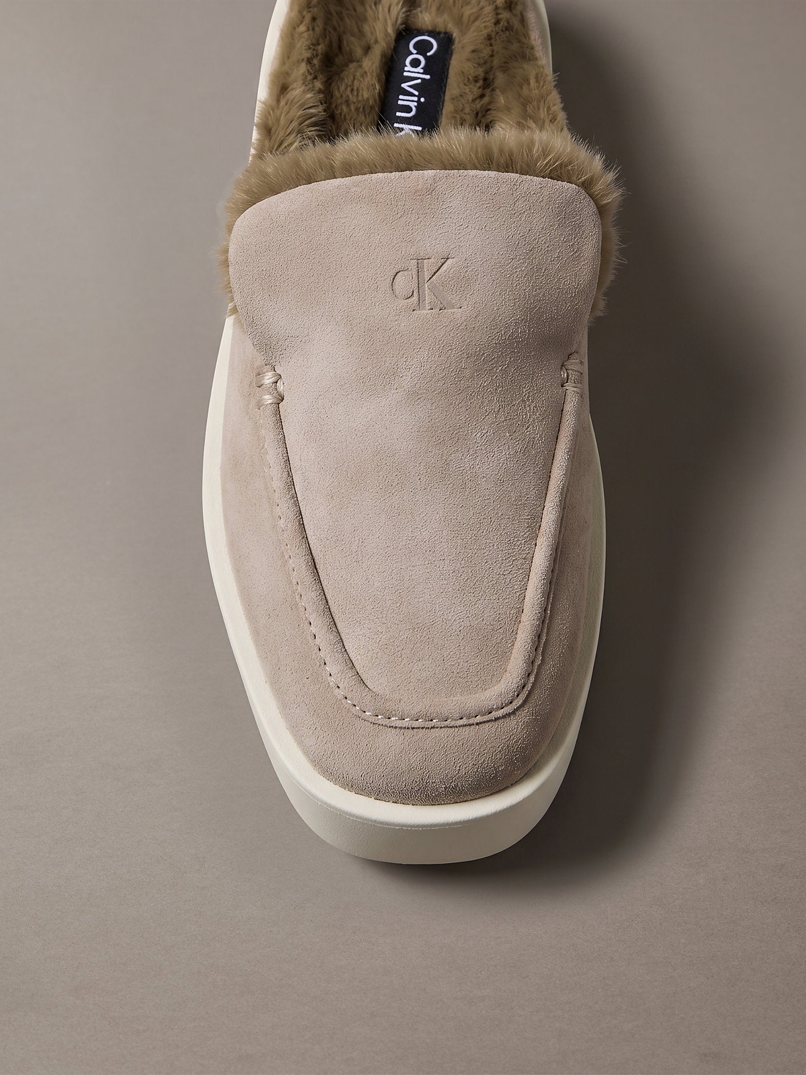Calvin Klein Flatform Mule Suede Wl Shoe