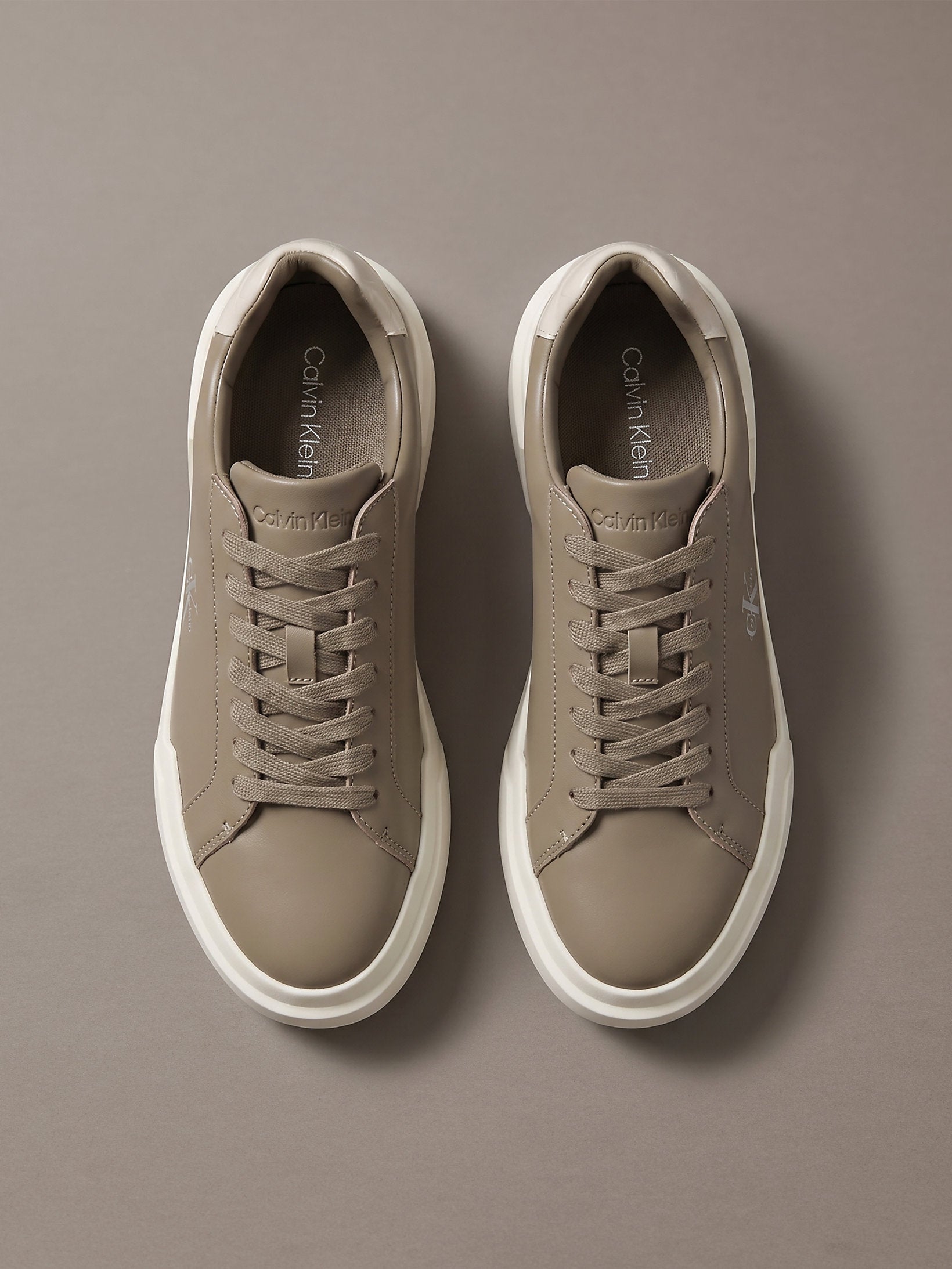 Calvin Klein Chunky Cups Laceup Lth Bt Croc Sneaker