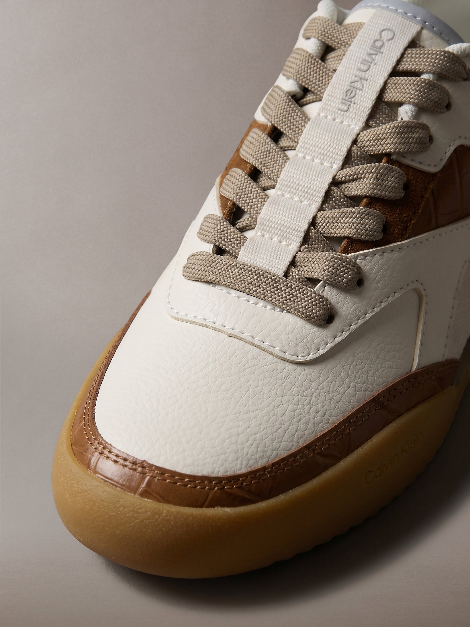 Calvin Klein Low Pro Runner Laceup Lth Croco Sneaker