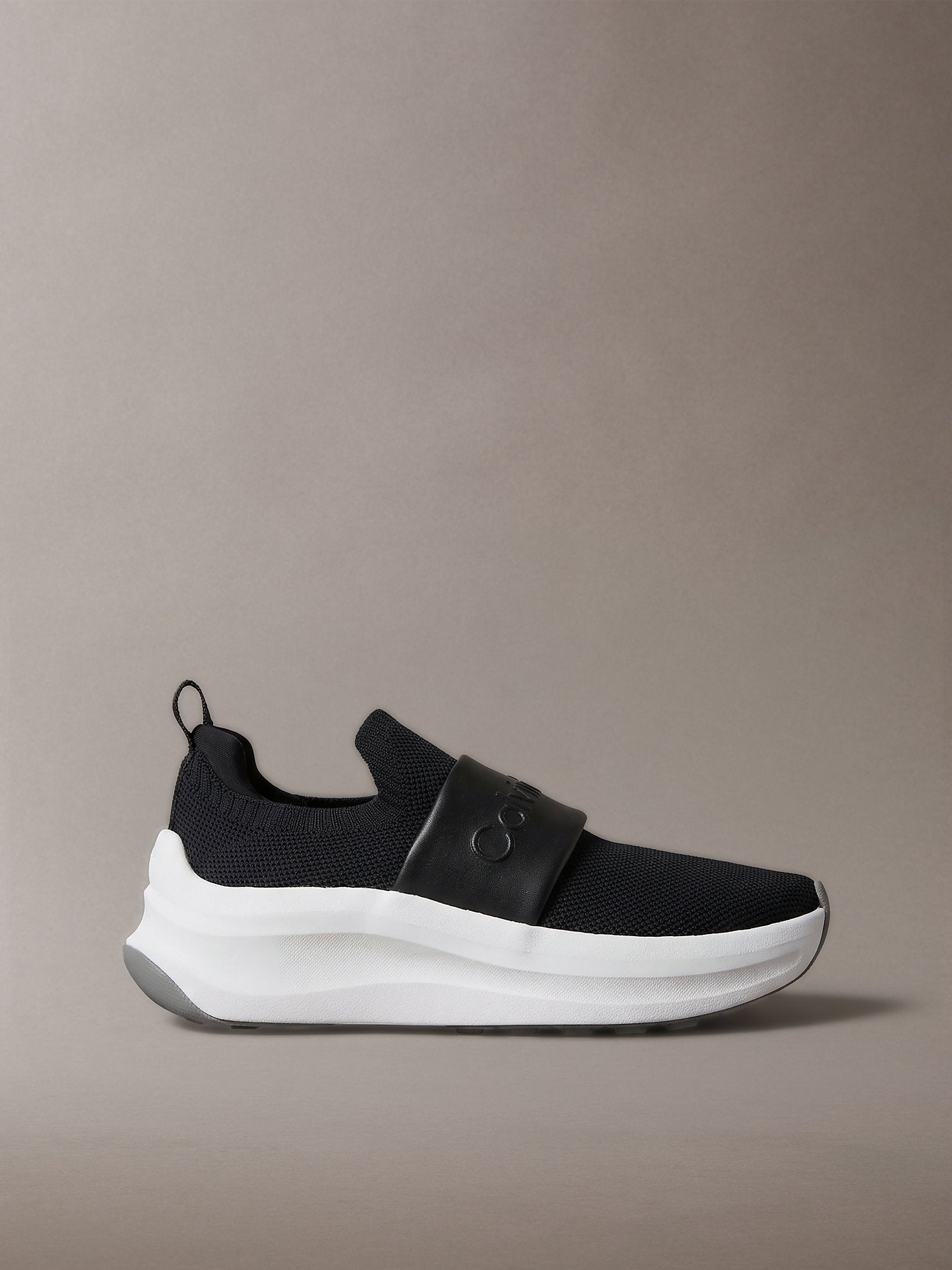 Calvin Klein Chunky Run Slipon Knit Logo Tape Shoe