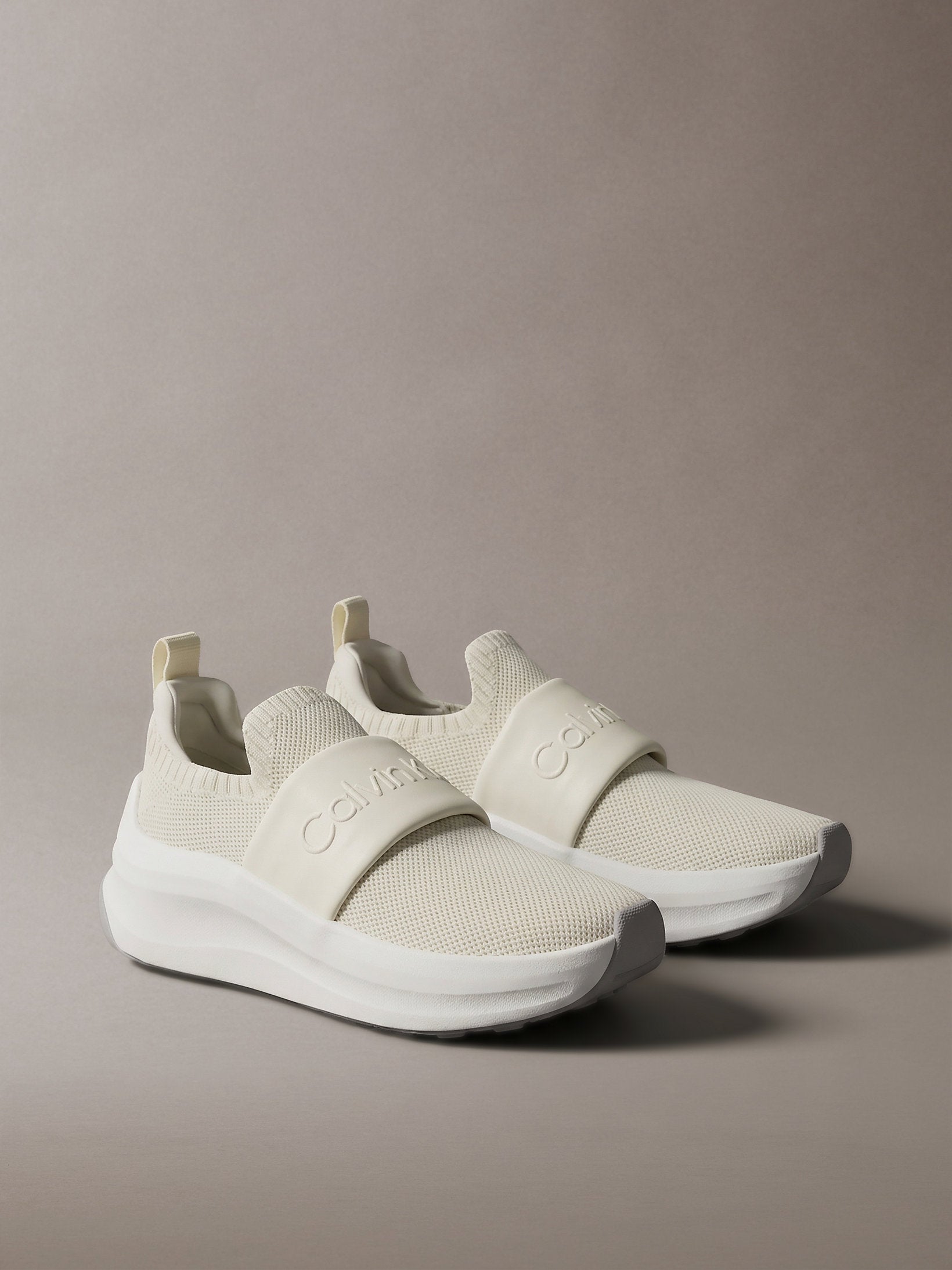Calvin Klein Chunky Run Slipon Knit Logo Tape Shoe