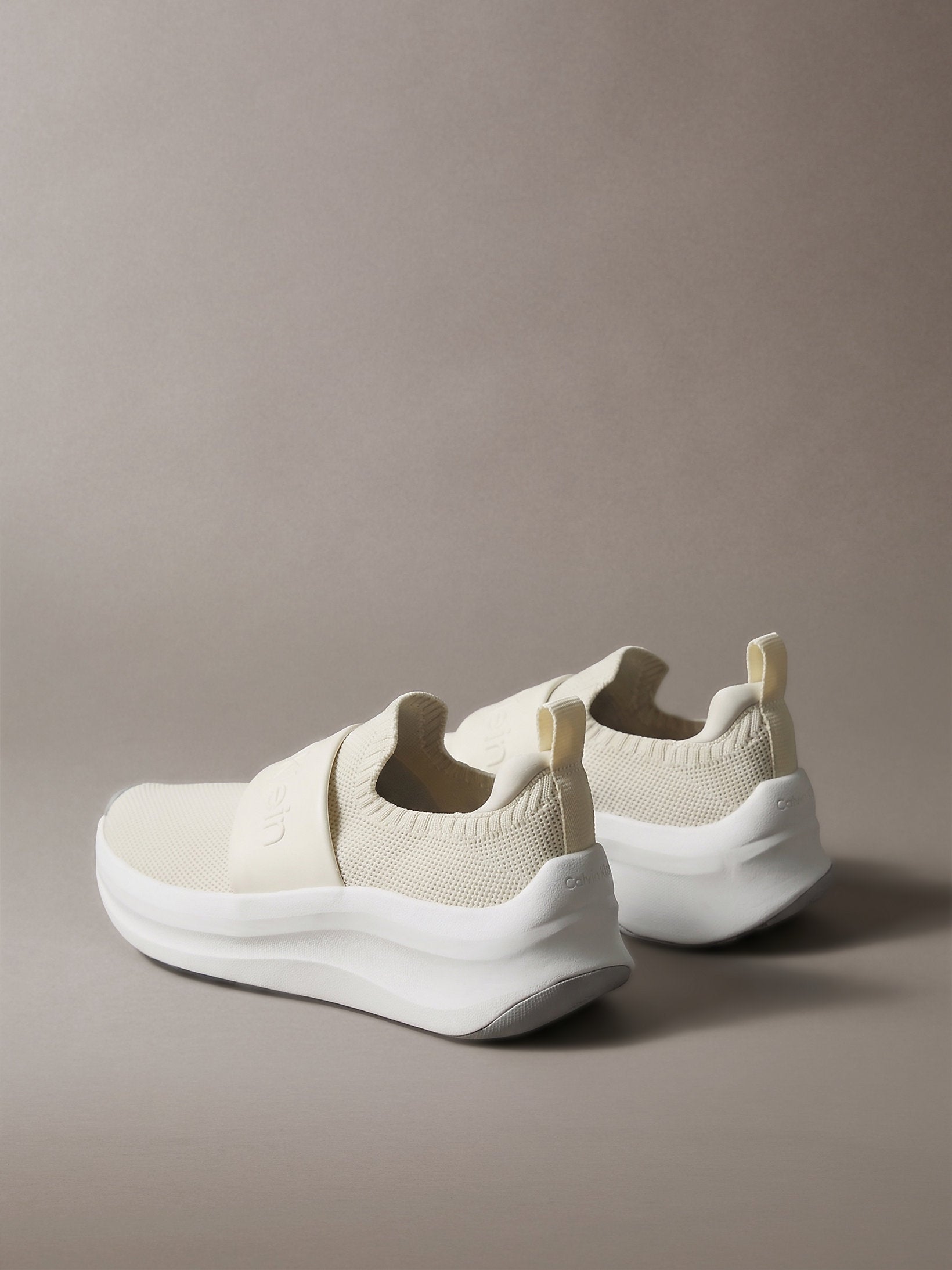 Calvin Klein Chunky Run Slipon Knit Logo Tape Shoe