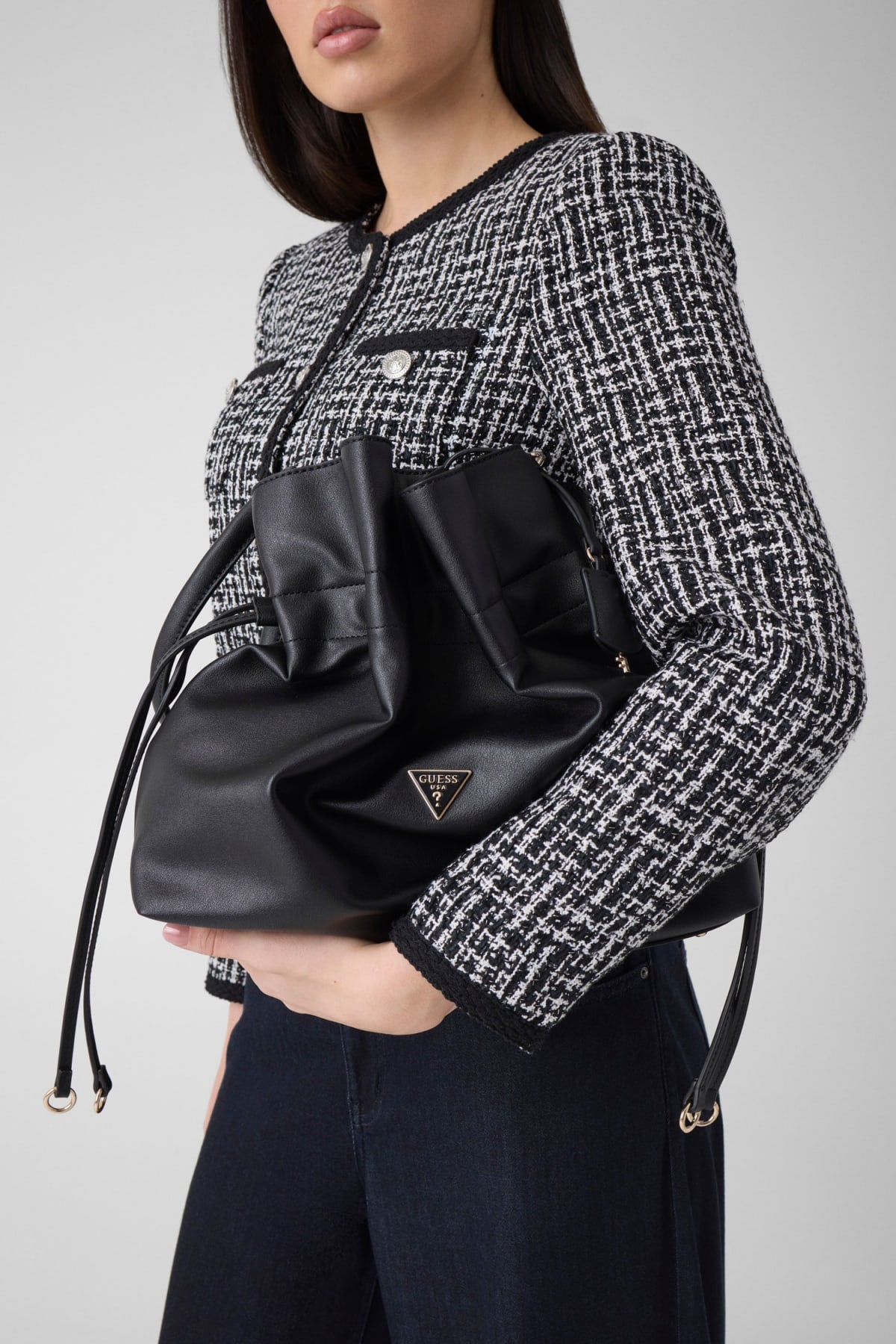 Guess Karima Drawstring Tote Bag