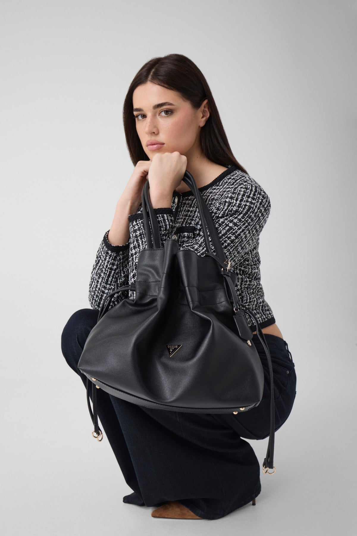 Guess Karima Drawstring Tote Bag