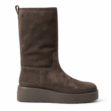 Calvin Klein Flatform Mid Boot Suede Wl Shoe