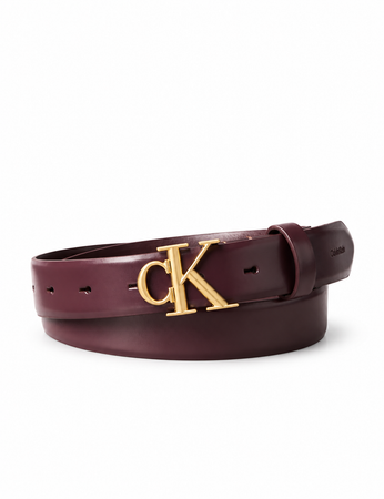 Calvin Klein Round Buckle 30mm Smooth Belt