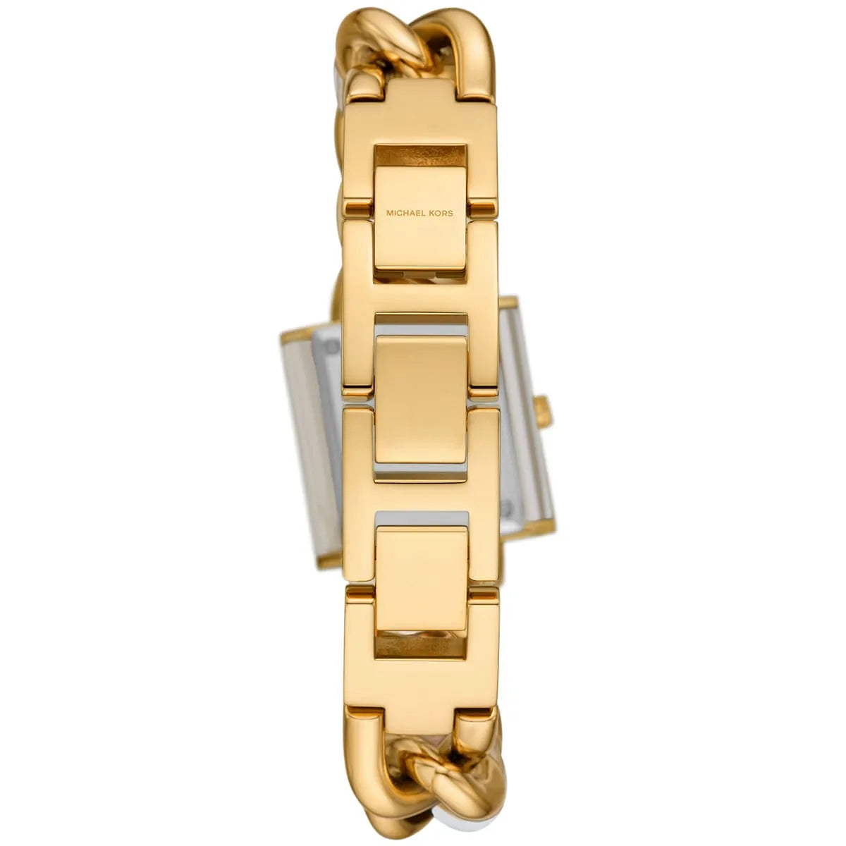 Michael Kors Petite Lock Pavé Gold-Tone and Acetate Chain Watch