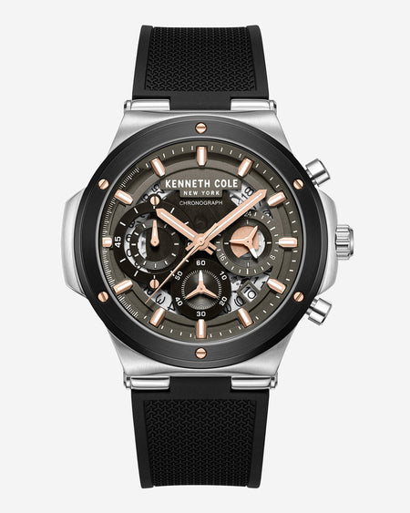 Kenneth Cole Contrast Dress Sport Watch