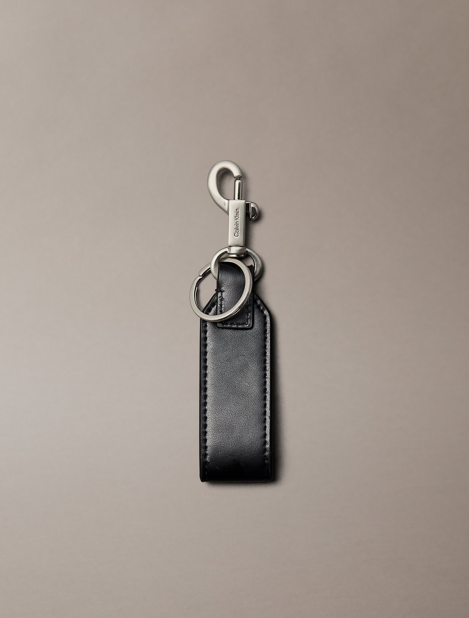 Calvin Klein Raised Logo Key Fob Keychain