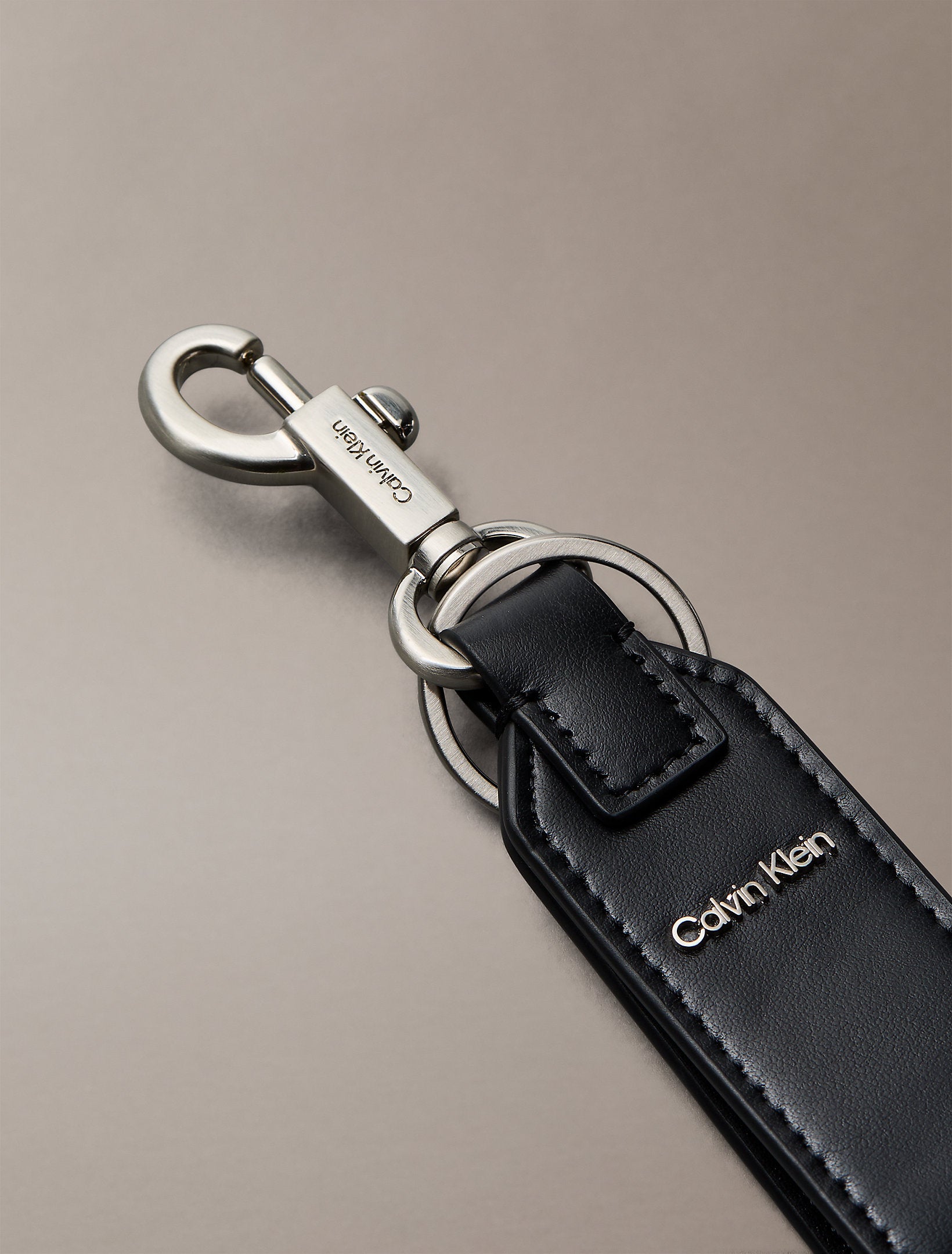 Calvin Klein Raised Logo Key Fob Keychain