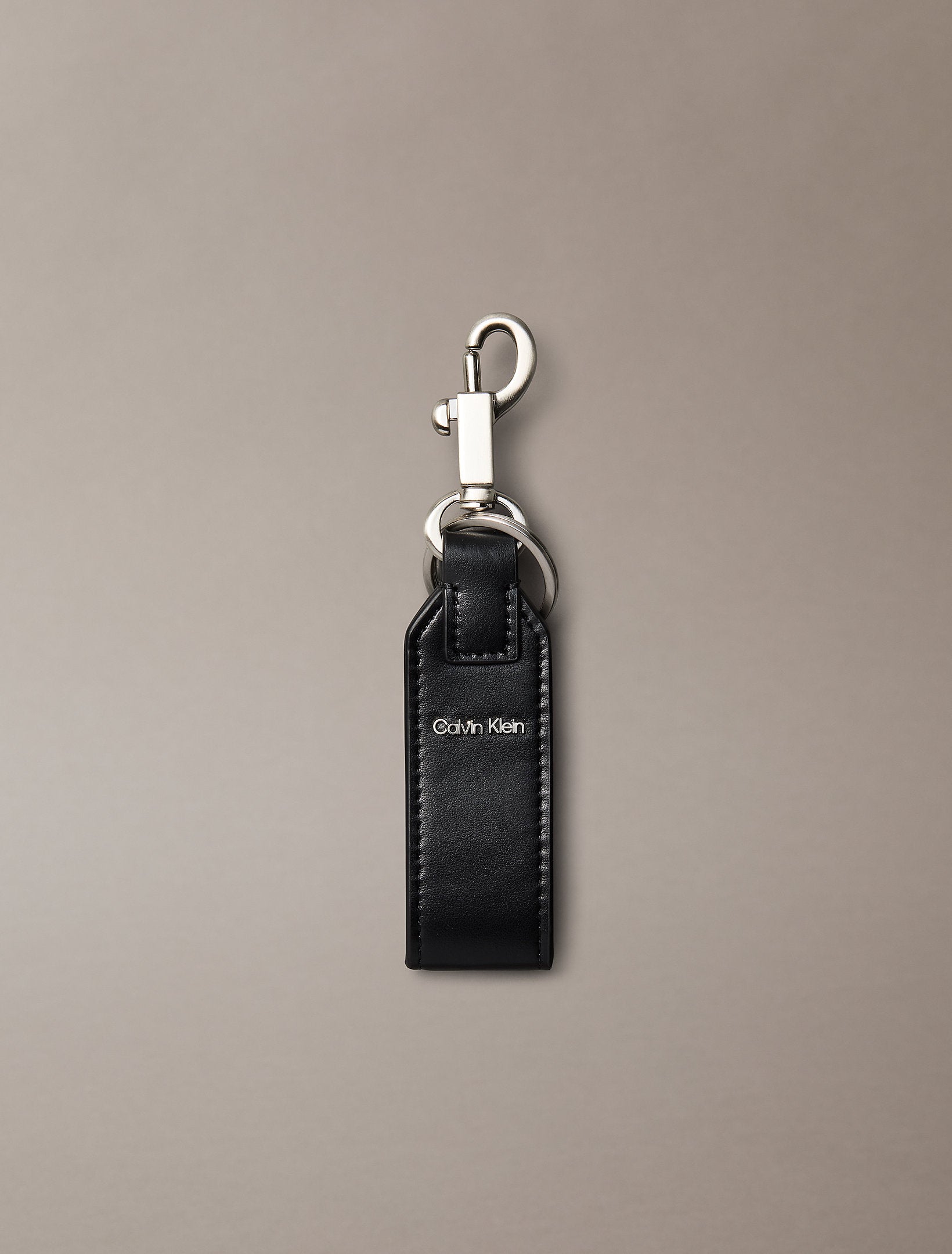 Calvin Klein Raised Logo Key Fob Keychain
