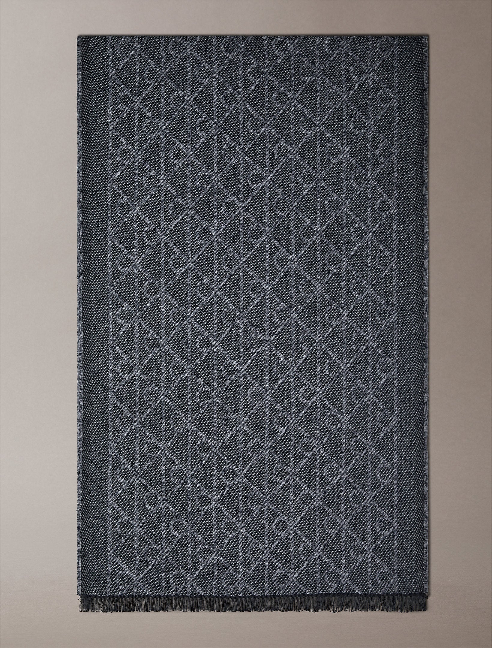 Calvin Klein Tonal Aop Wool Lw Scarf