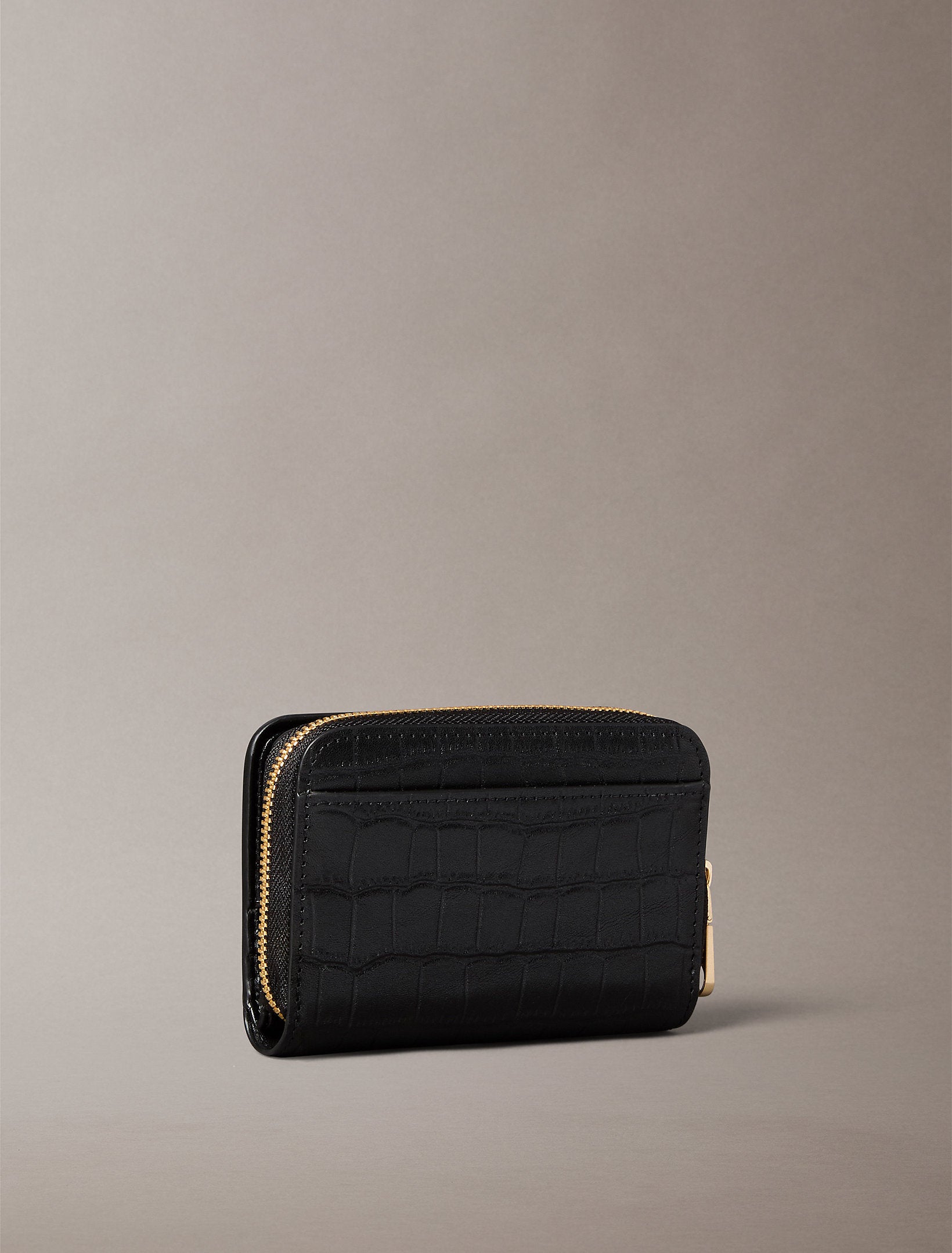 Calvin Klein Croc Medium Flap Zip Around Wallet