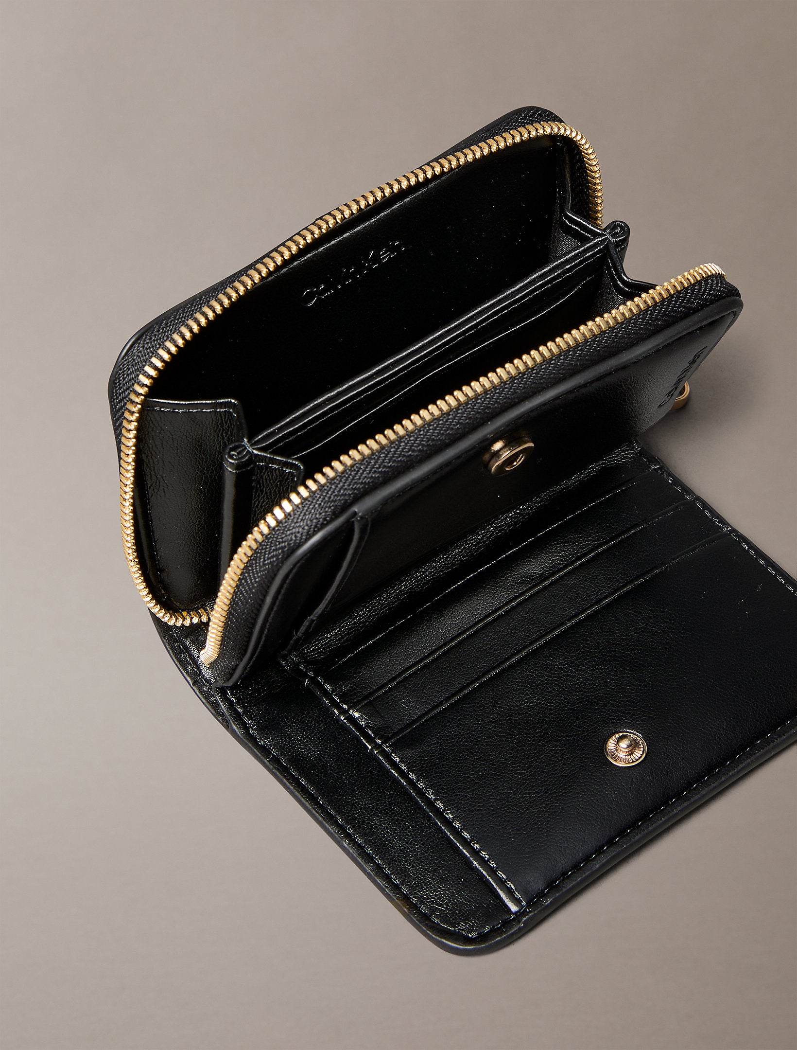 Calvin Klein Croc Medium Flap Zip Around Wallet