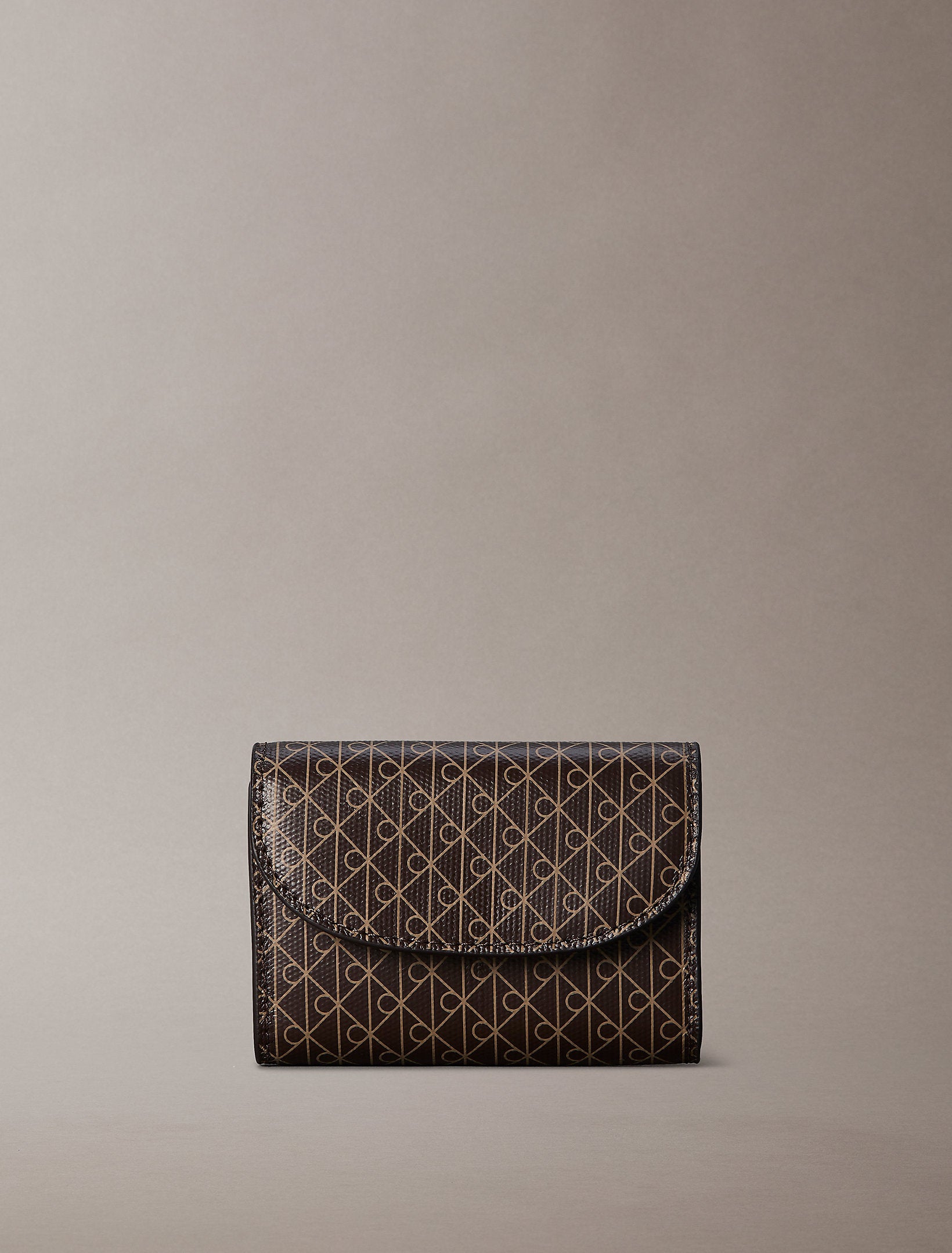 Calvin Klein Emblem Aop Flap Coin Wallet
