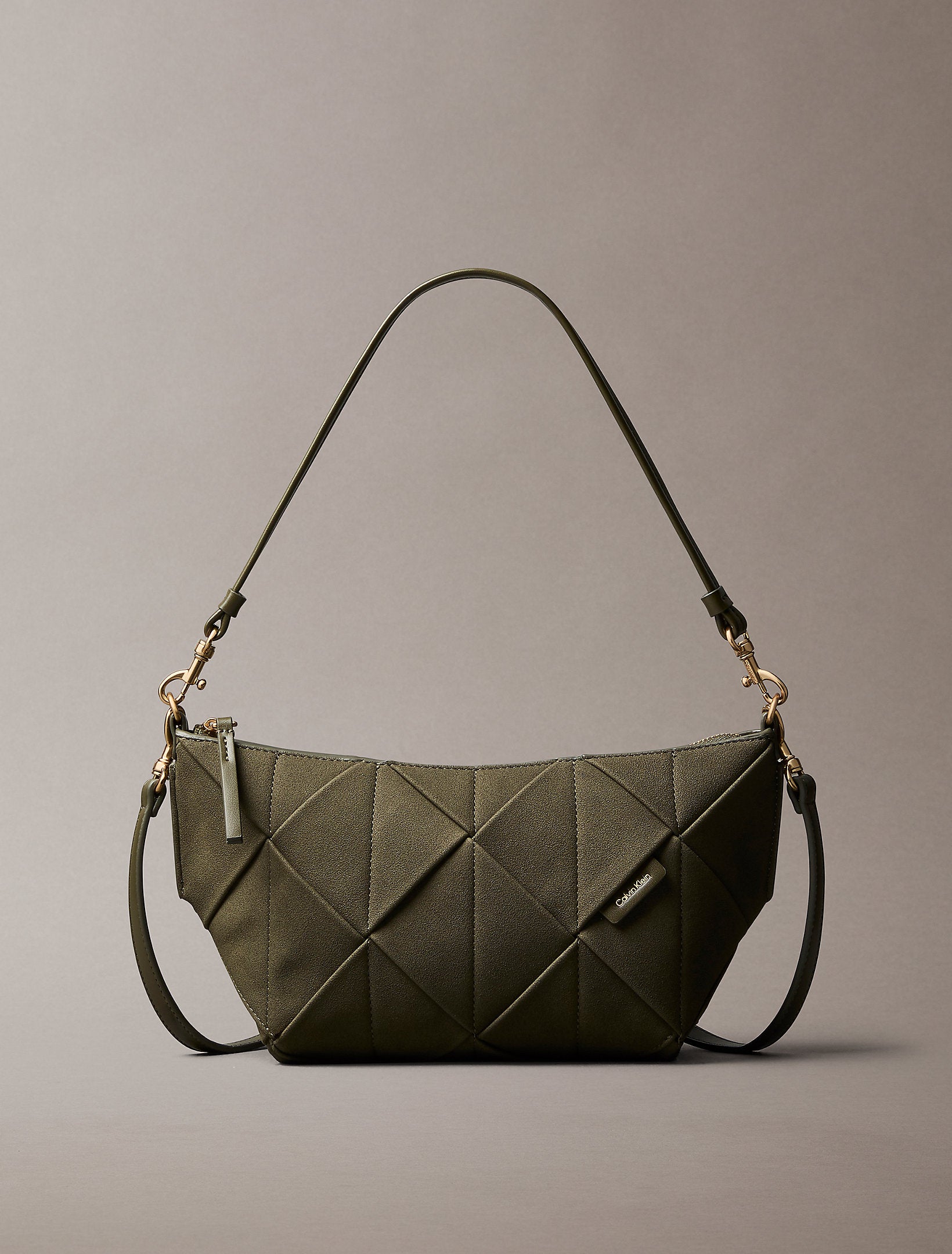 حقيبة كالفين كلاين Woven Sueded Shoulder