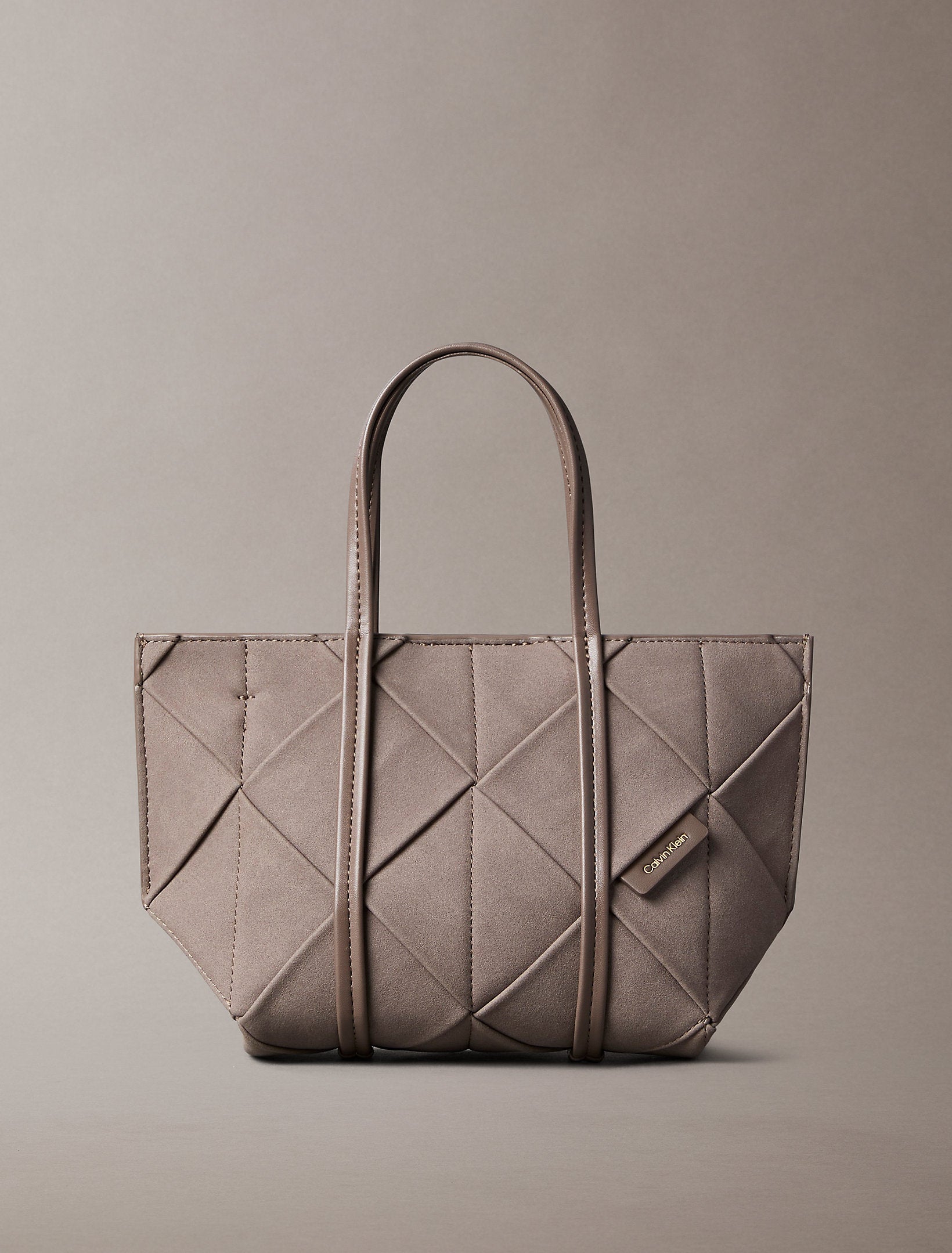حقيبة كالفين كلاين Woven Sueded Mini Tote Crossbody