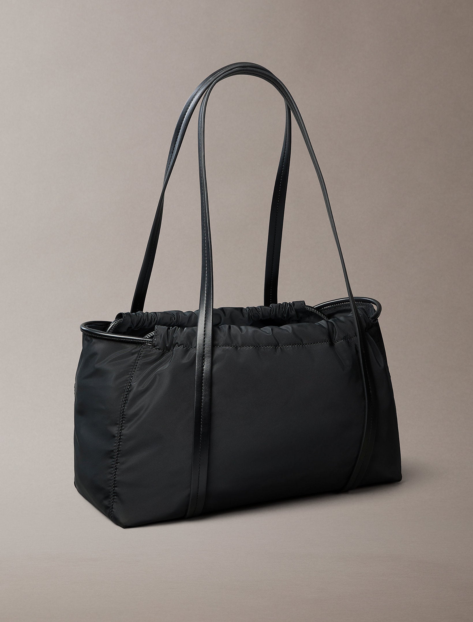 Calvin Klein Nylon Drawstring Satchel Bag