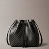 Calvin Klein Emblem Aop Drawstring Bucket Bag