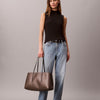 حقيبة كالفين كلاين Emblem Aop Medium Work Tote