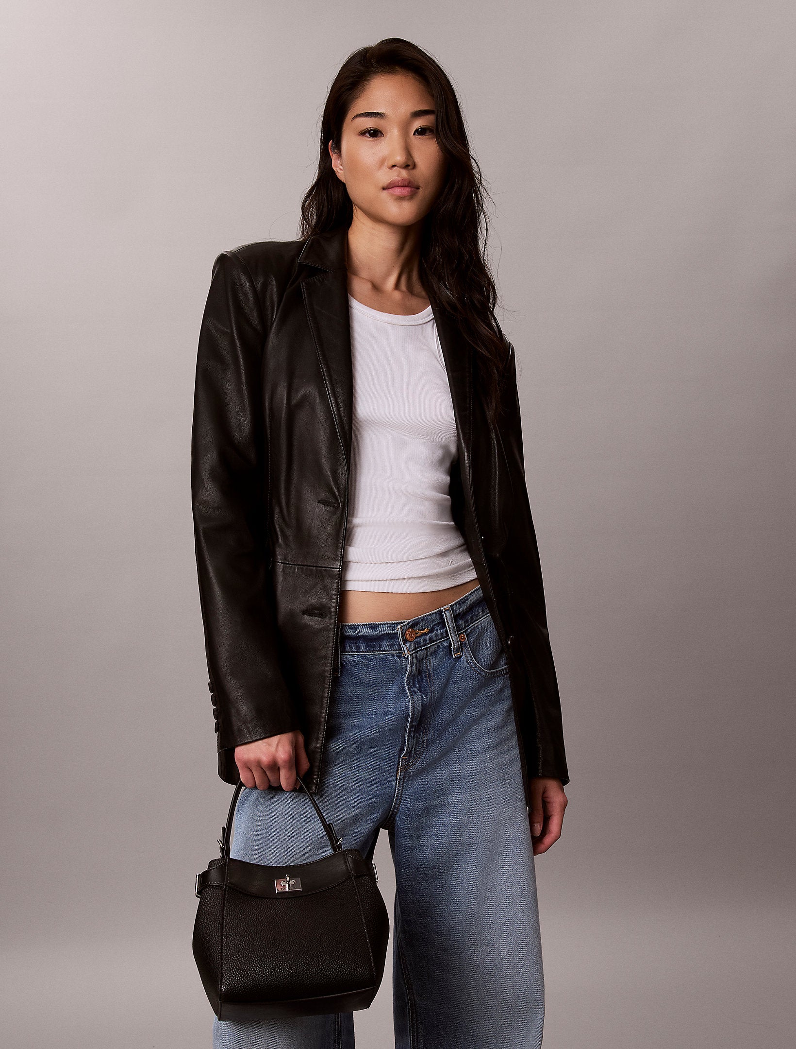 Calvin Klein Mix Media Crossbody Bag
