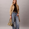 حقيبة كالفين كلاين Emblem Trio Suede Shoulder