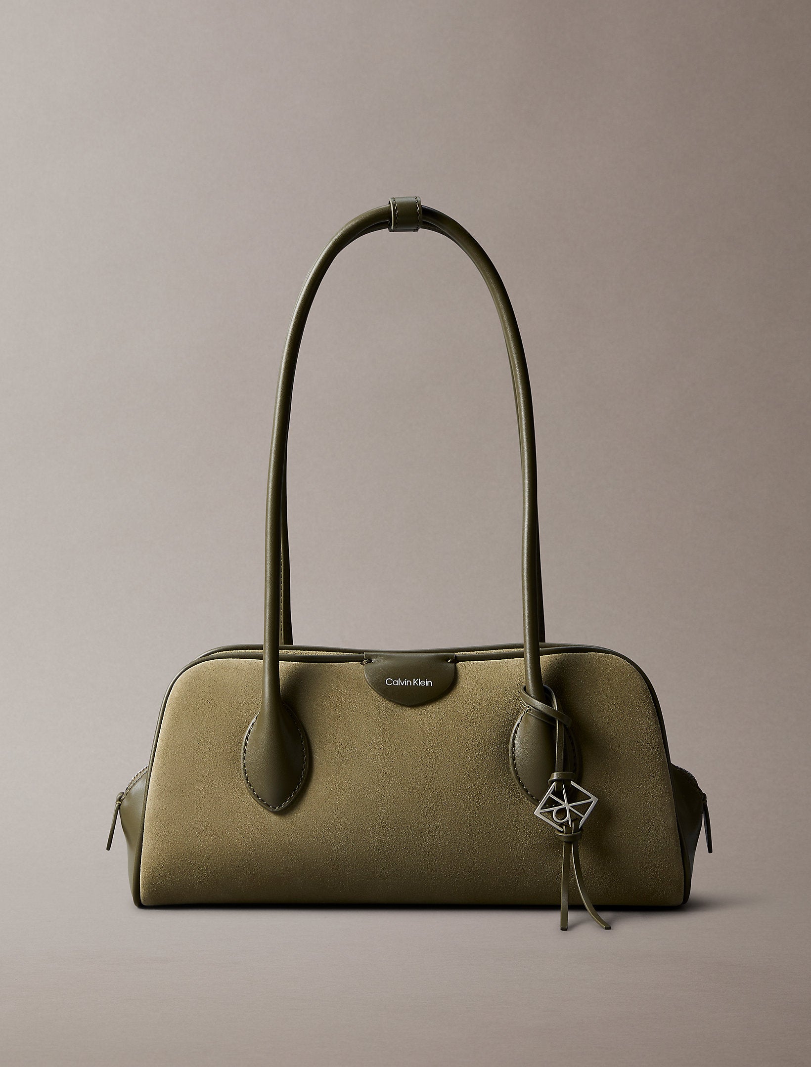 حقيبة كالفين كلاين Emblem Trio Suede Shoulder