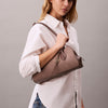 حقيبة كالفين كلاين Emblem Trio Suede Shoulder
