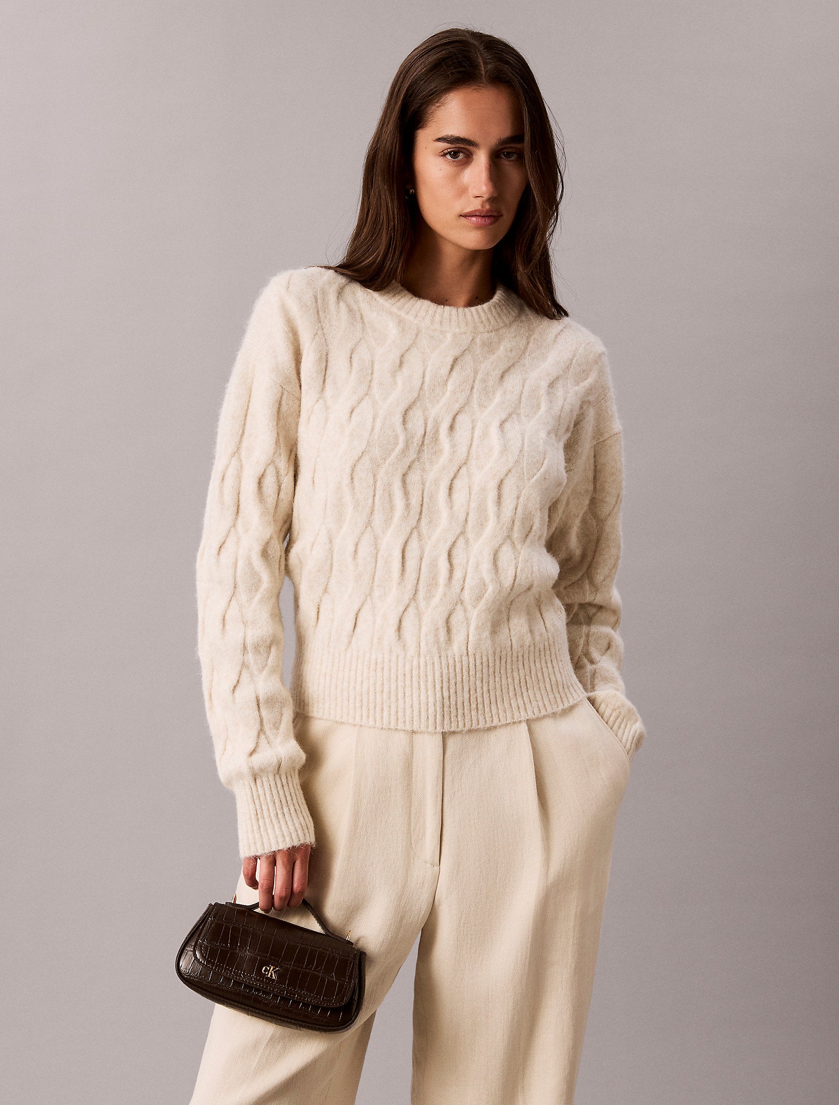 حقيبة كالفين كلاين Croc Top Handle