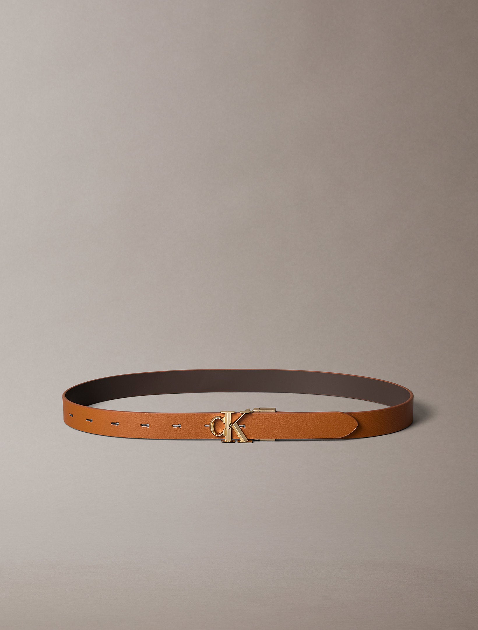 Calvin Klein Facet Pebble Rev Adj 25mm Belt