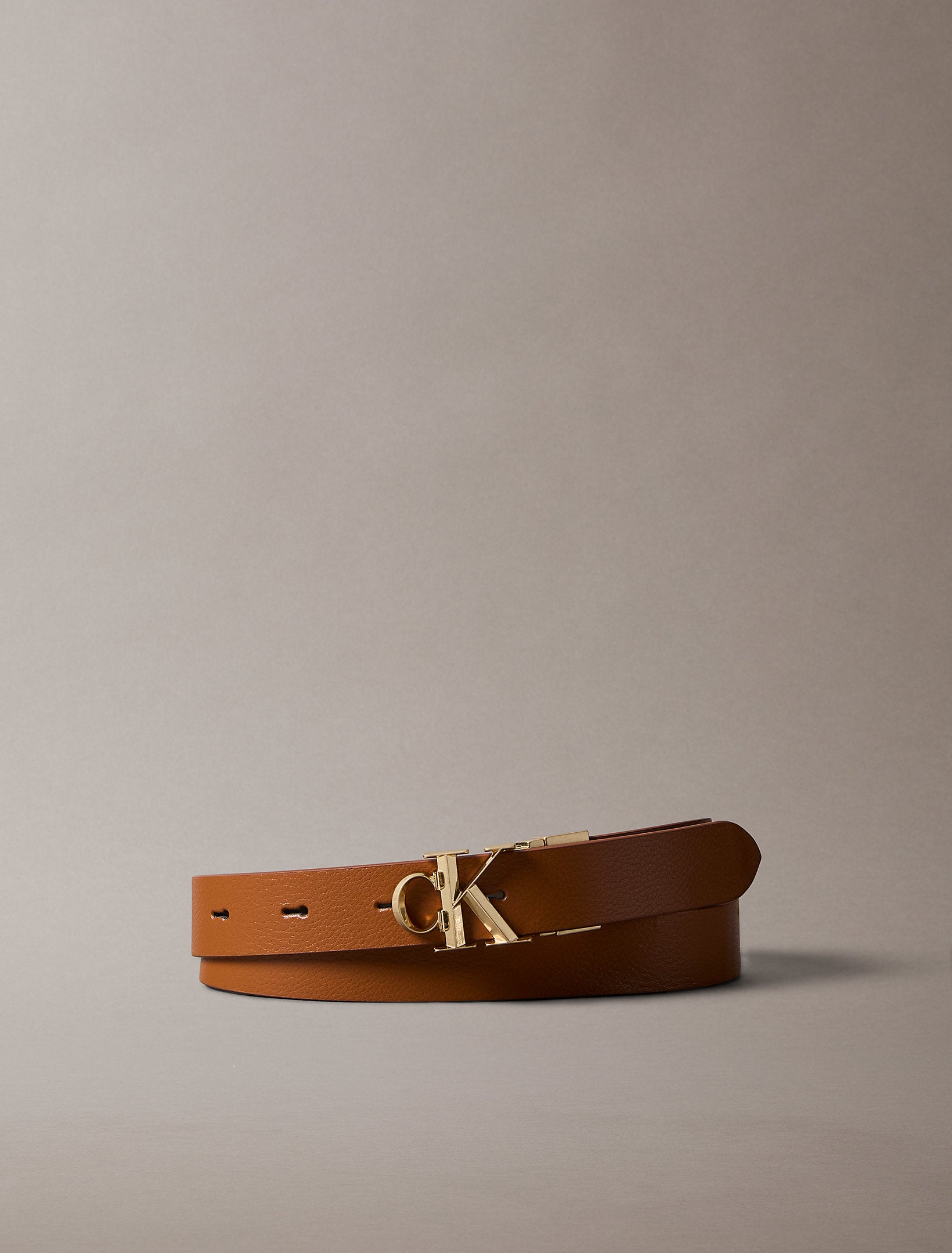 Calvin Klein Facet Pebble Rev Adj 25mm Belt