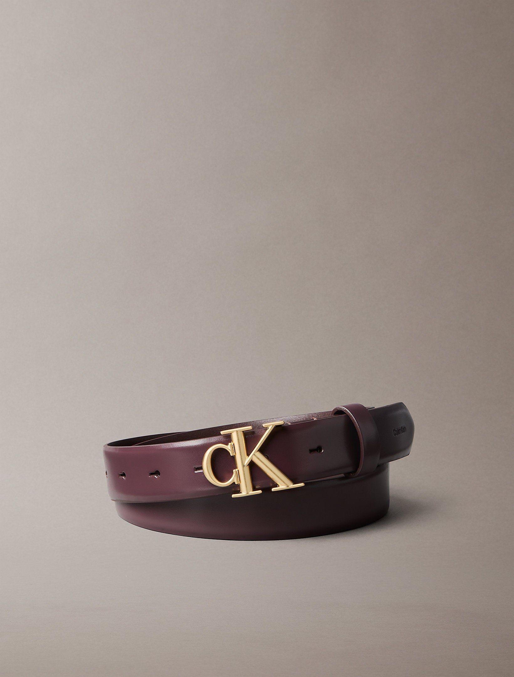 Calvin Klein Round Buckle 30mm Smooth Belt