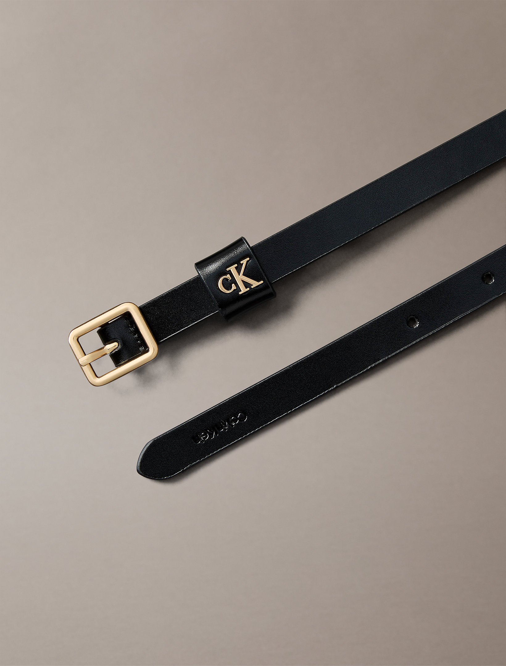 Calvin Klein Square Buckle Loop 15mm Belt