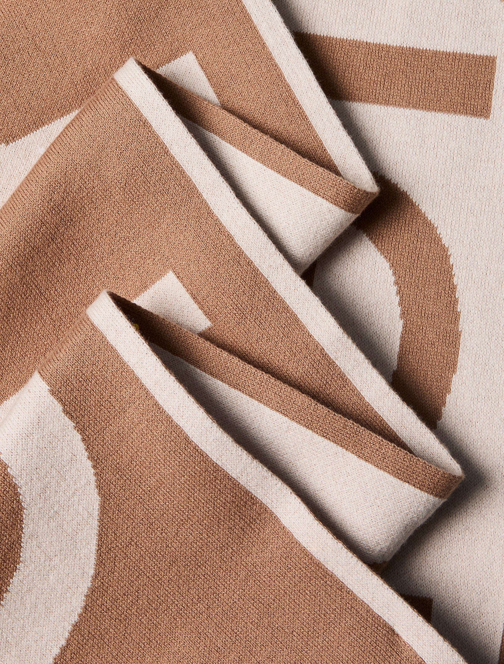 Calvin Klein Bold Logo 2-Tone Jacquard Scarf