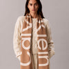 Calvin Klein Bold Logo 2-Tone Jacquard Scarf