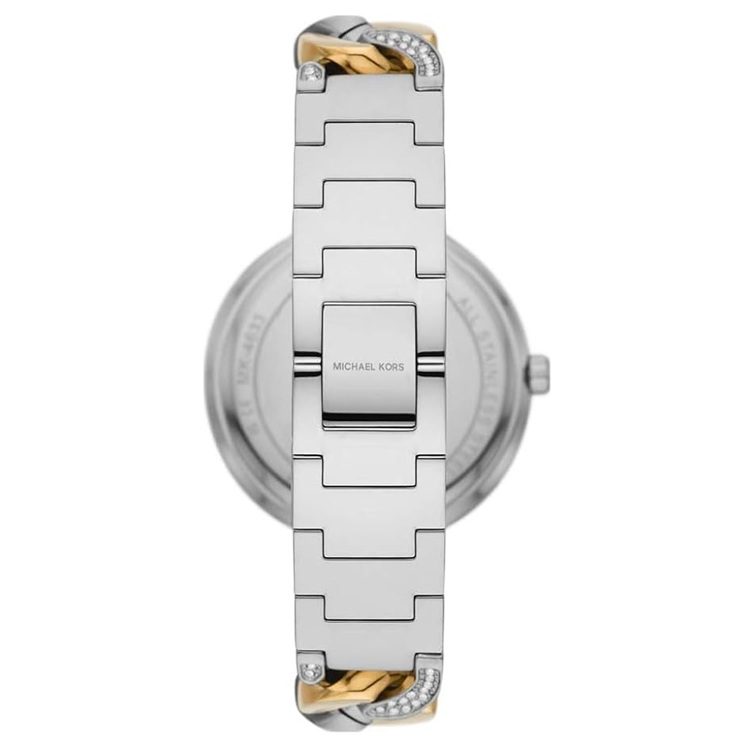 Michael Kors Catelyn Two Tone Silver Gold Stainless Chain Watch