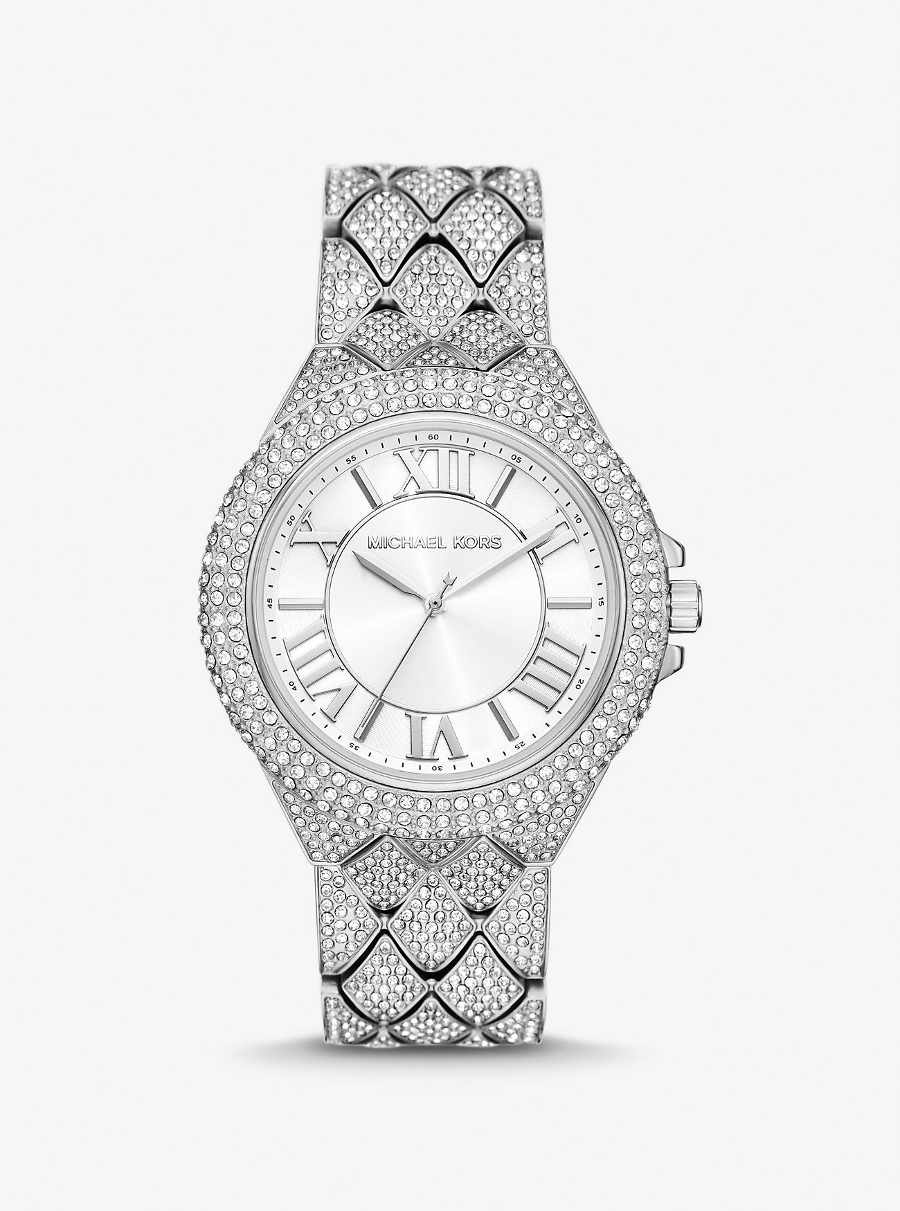 Michael Kors Camille Pavé Silver-Tone Watch