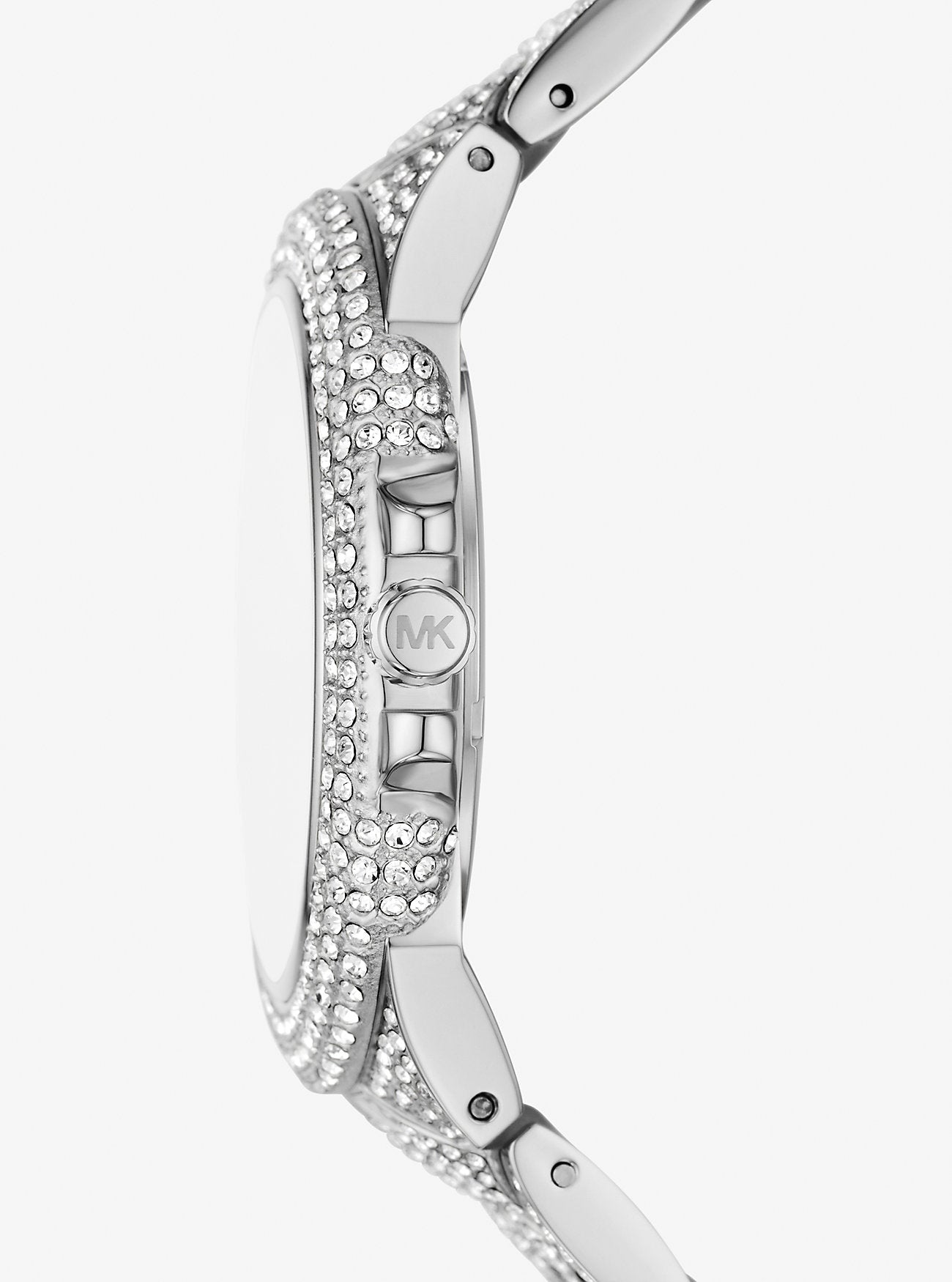 Michael Kors Camille Pavé Silver-Tone Watch