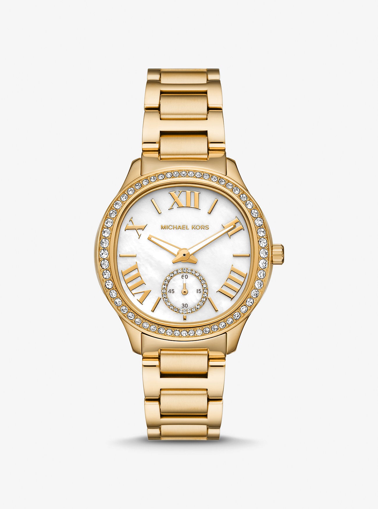 Michael Kors Sage Pavé Gold-Tone Watch Watch