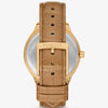 Michael Kors Sage Pavé Gold-Tone and Crocodile Embossed Leather Watch