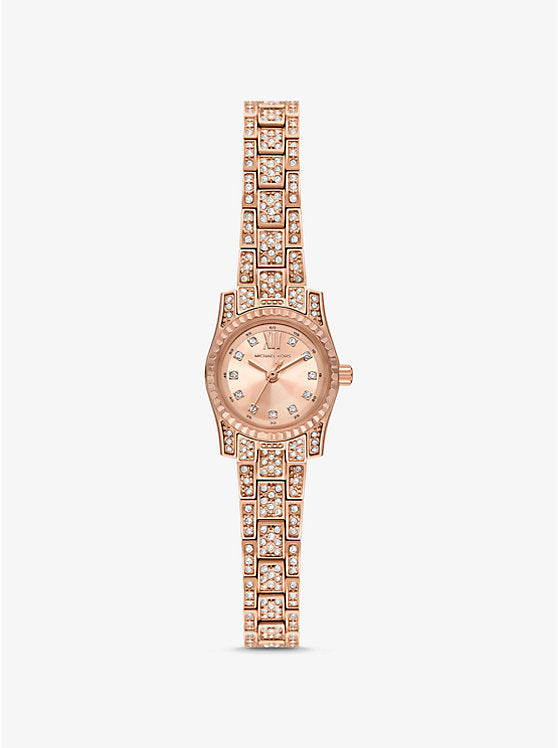 ساعة مايكل كورس Mini Lexington Pavé Rose Gold-Tone