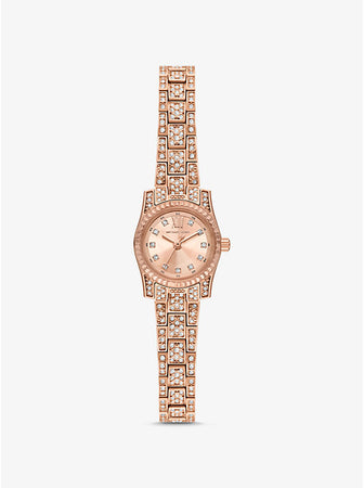 ساعة مايكل كورس Mini Lexington Pavé Rose Gold-Tone