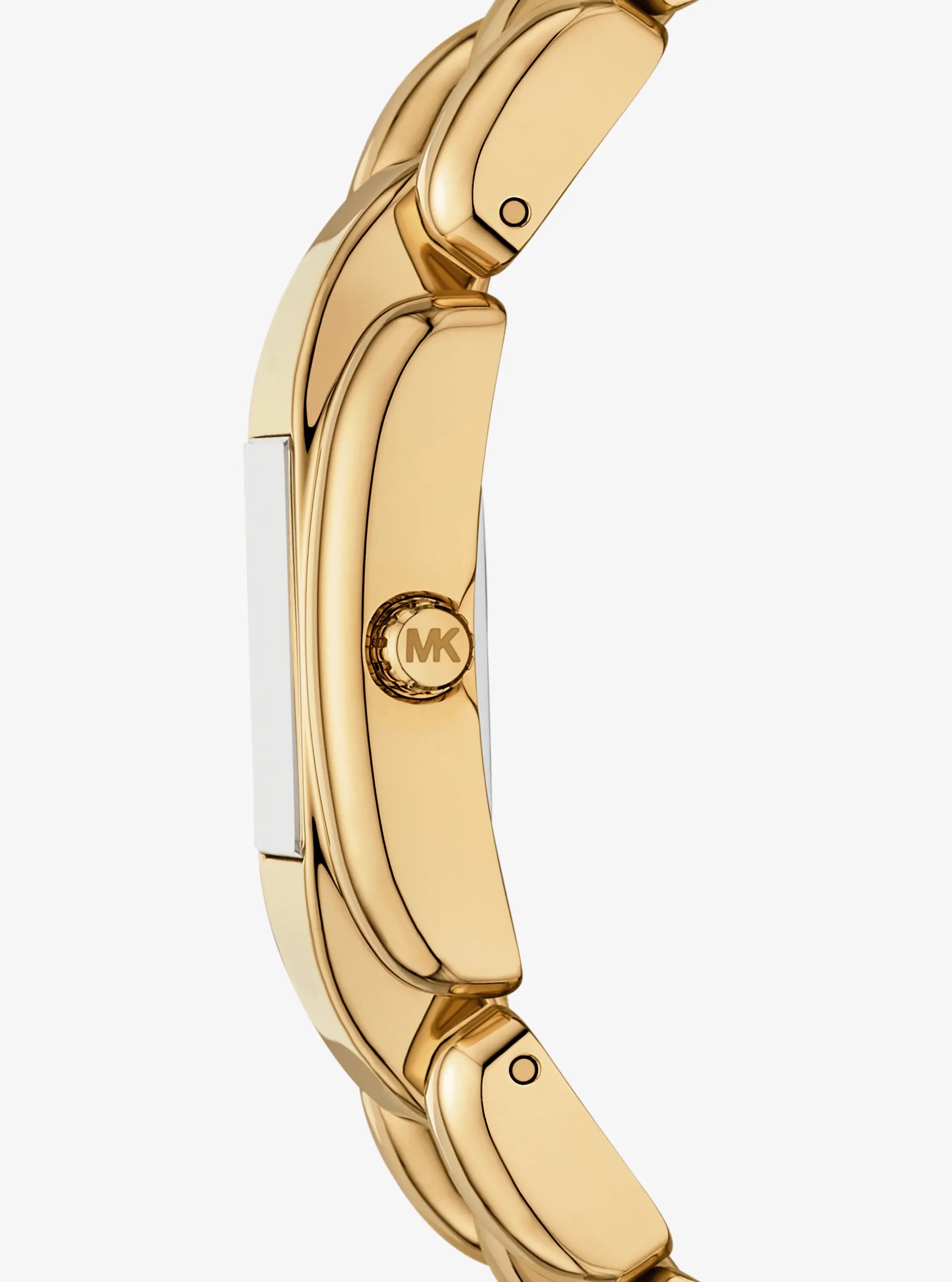 Michael Kors Mini Hally Pavé Gold-Tone Watch