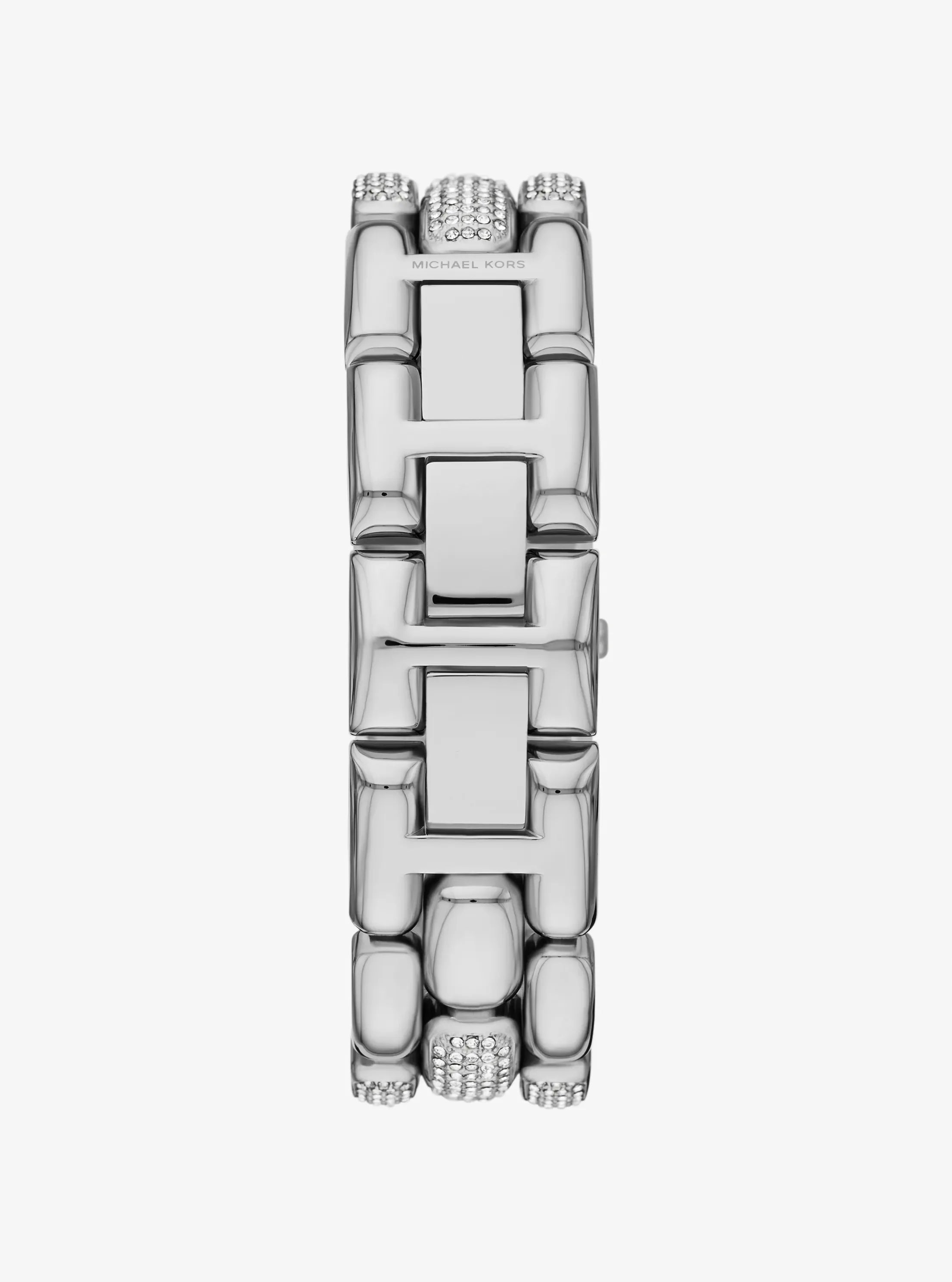 Michael Kors Mini Hally Pavé Silver-Tone Watch